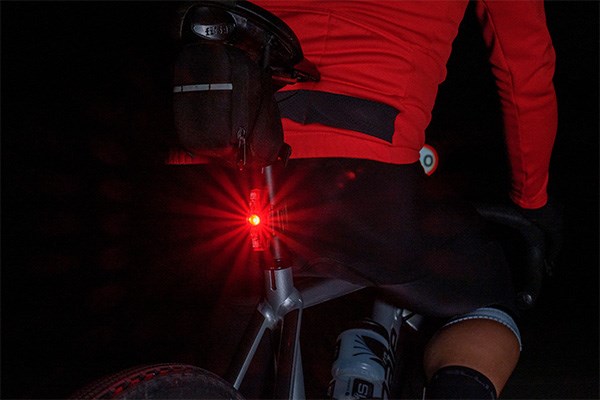 Cateye Viz 150 rear light on seat tube